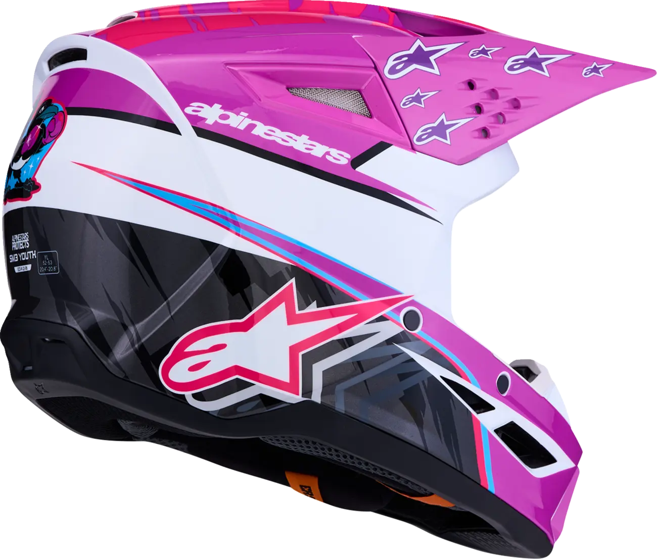 Casco Alpinestars S-M3 Infantil Rosa