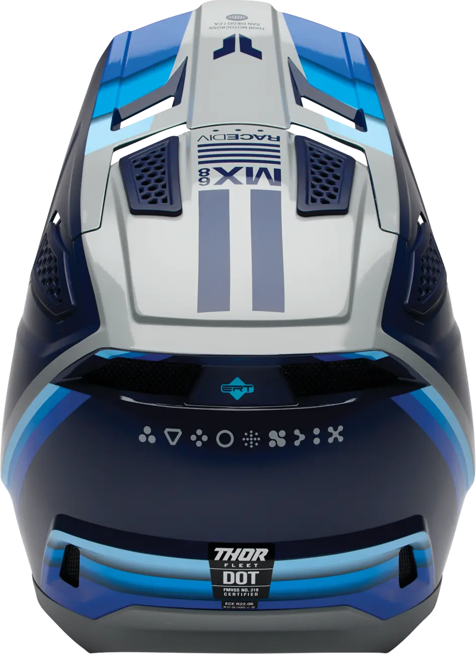 Casco THOR Fleet Defy Azul Blanco