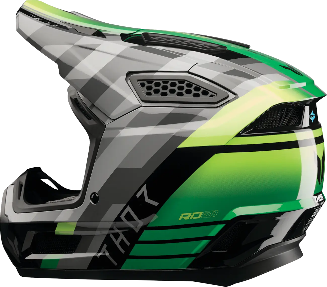 Casco THOR Fleet Camber Negro Verde