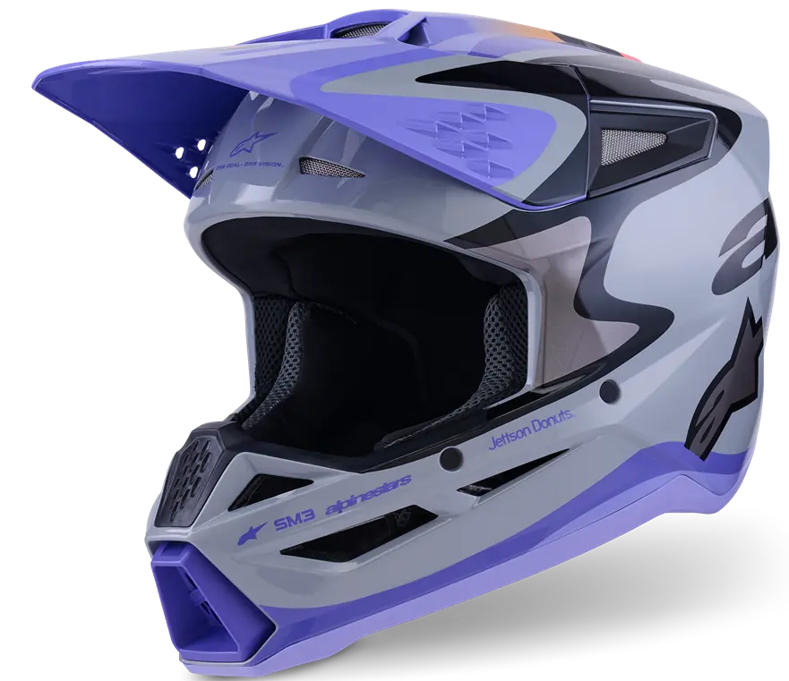Casco Alpinestars S-M3 Jettson Infantil Gris image_1