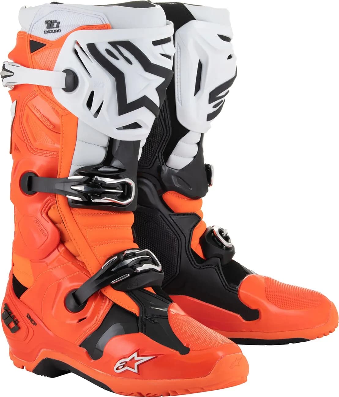 Bota Alpinestars Tech 10 Enduro Naranja Blanco Negro image_1