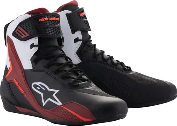 Botas Alpinestars FASTER-4 SHOES Negro Rojo Blanco Botas Alpinestars FASTER-4 SHOES Negro Rojo Blanco