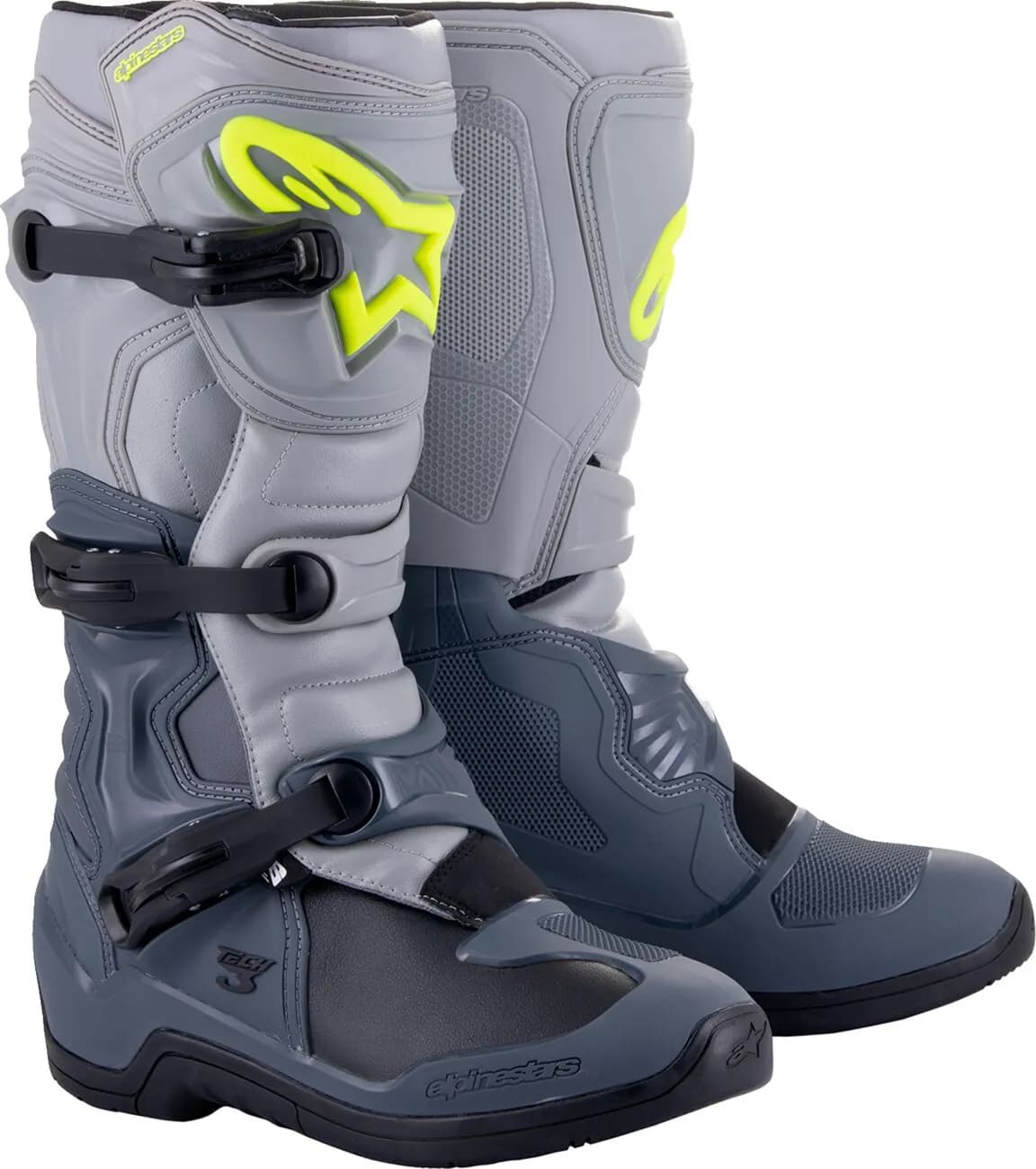 Botas Alpinestars Tech 3 Gris Negro (Clonado) image_1