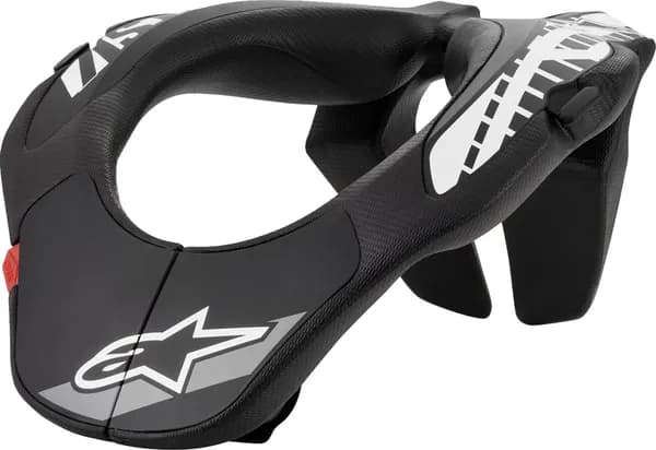 ALPINESTARS YOUTH NECK SUPPORT BLACK WHITE OS image_1