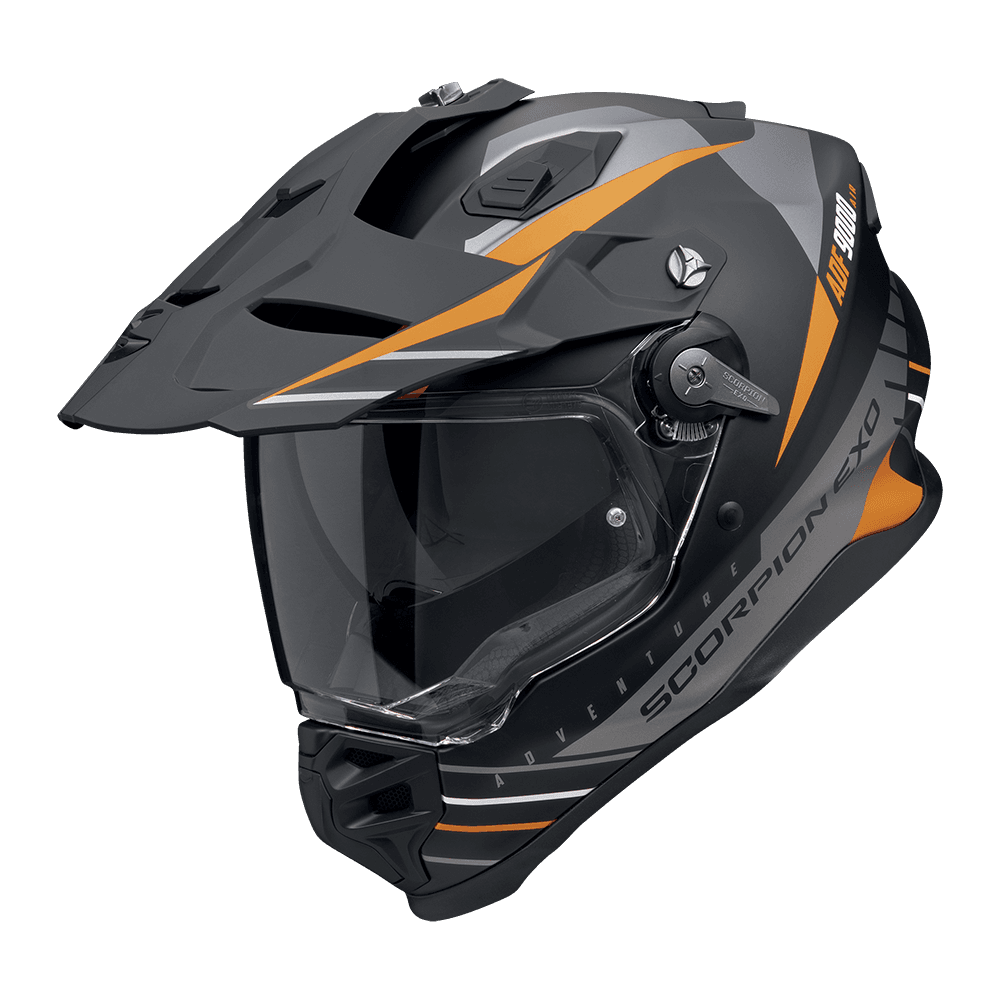 Casco Scorpion ADF-9000 Air Feat Negro Gris Naranj image_1