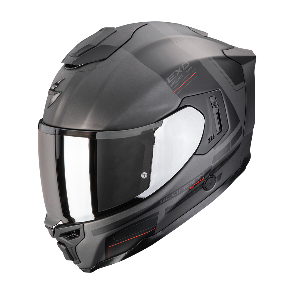 Casco Scorpion EXO-1500 Air Dual Gris Negro Rojo M image_1