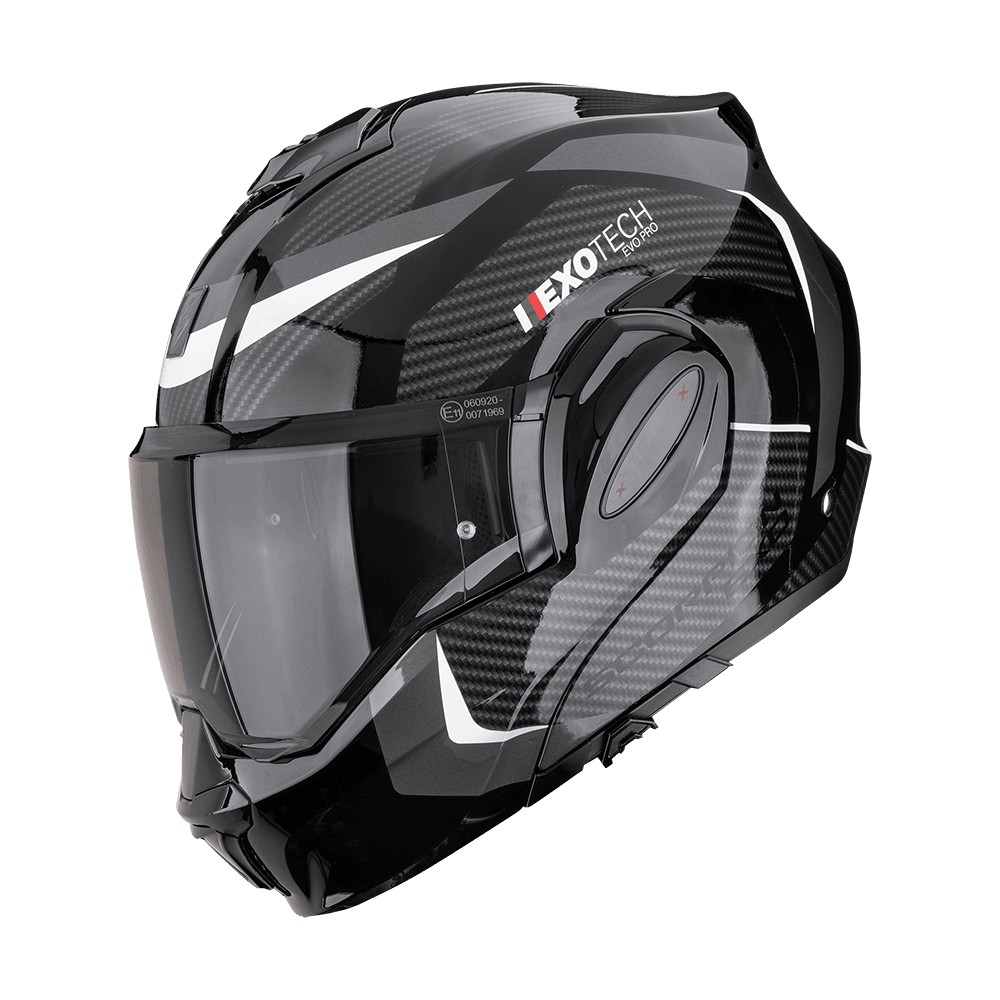 Casco Scorpion EXO-TECH Evo Pro Acuti Negro Gris image_1